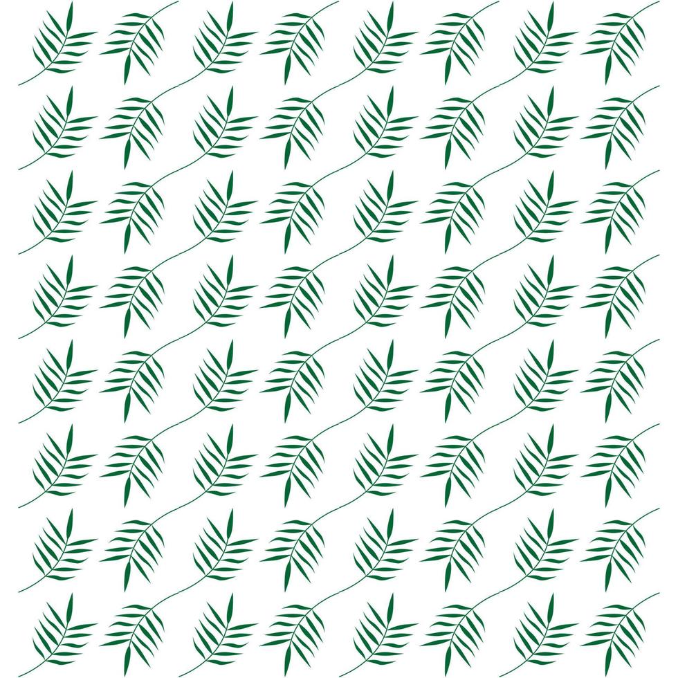 Background vector design with leaf pattern