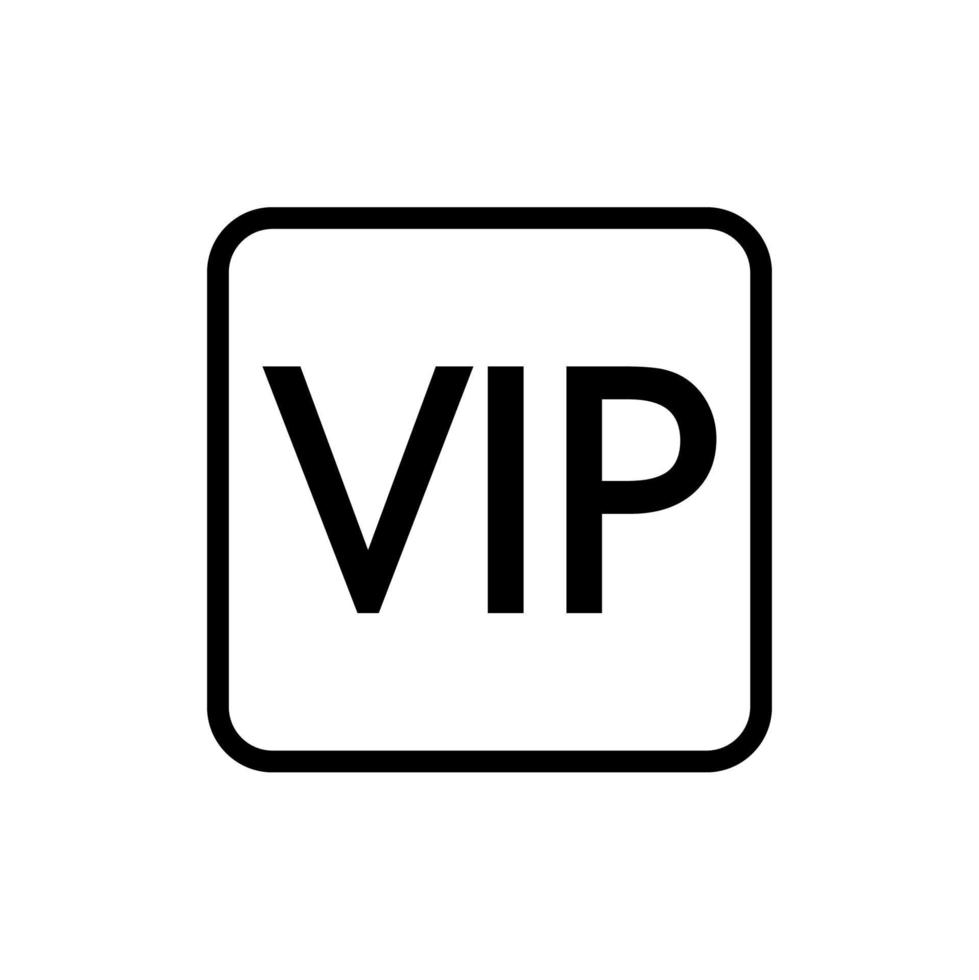 diseño de vector de icono vip