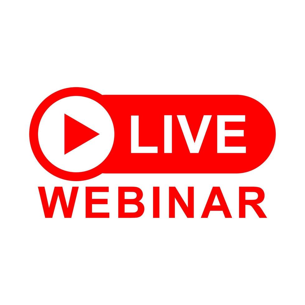 Logo vector design for live webinars
