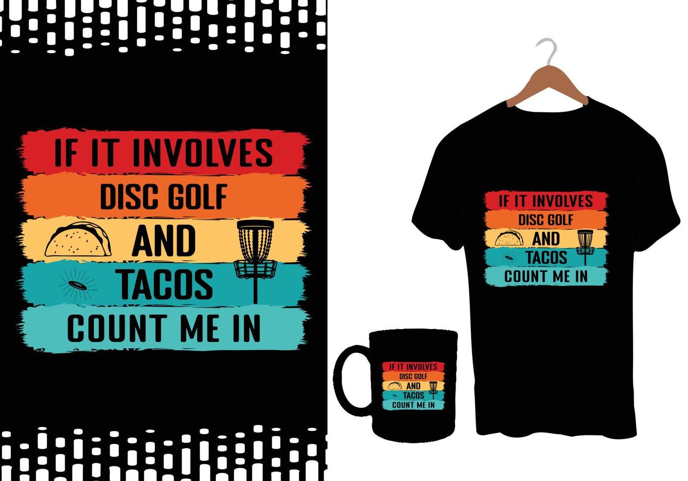 Disc golf vector tshirt design