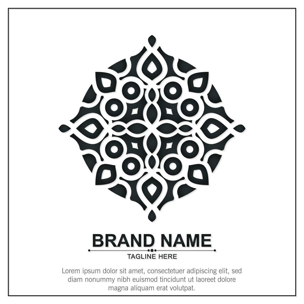 ornament art logo design template vector