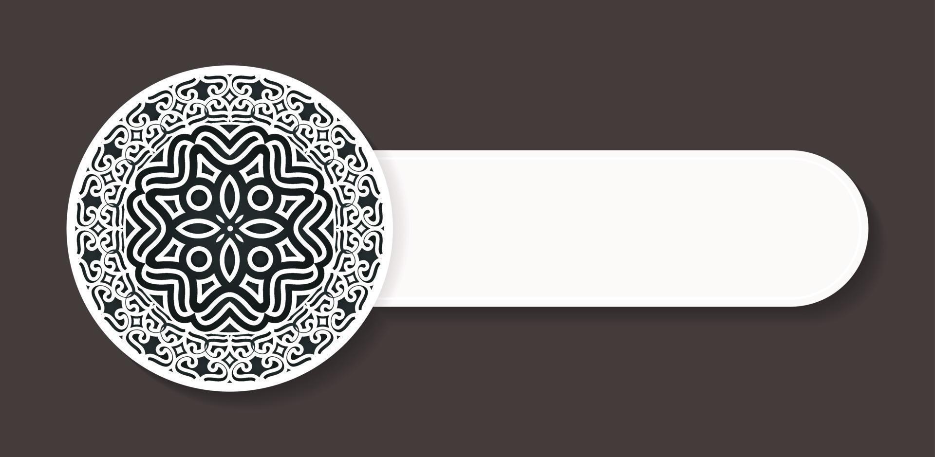 plantilla de diseño de banner decorativo mandala vector