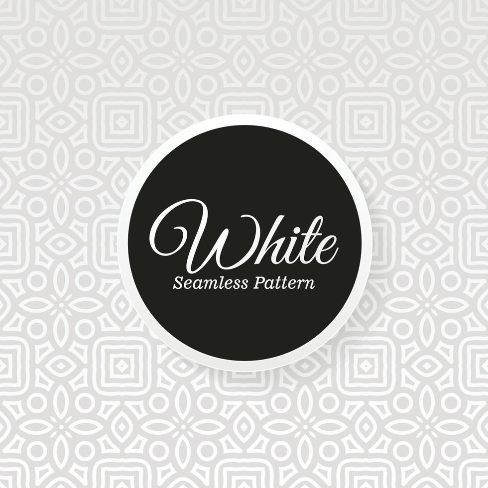 elegant white seamless pattern design vector
