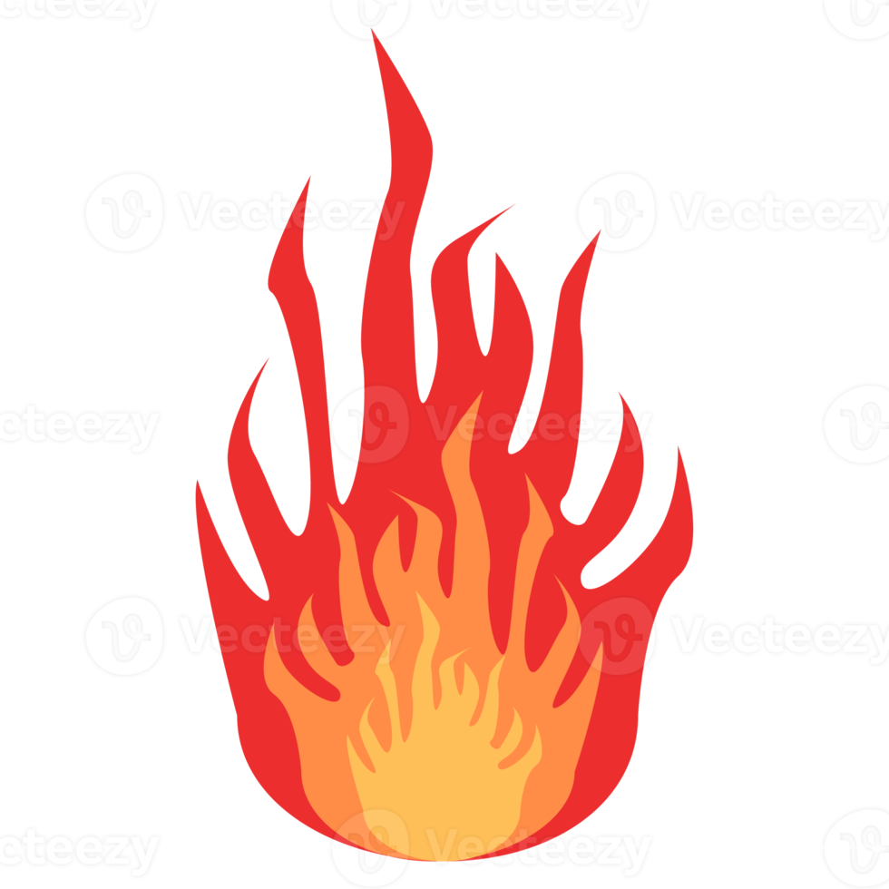 Feuer. hell brennende Elemente. bunte png-illustration. png