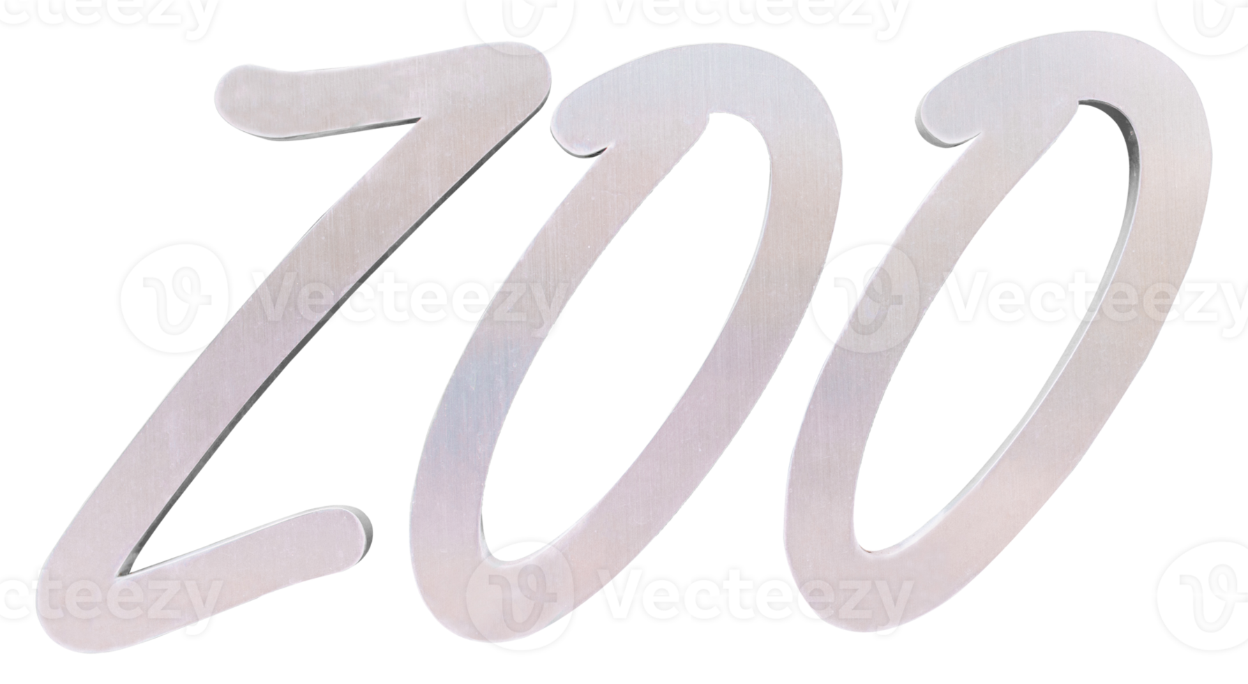 The word Zoo written in metal isolated png