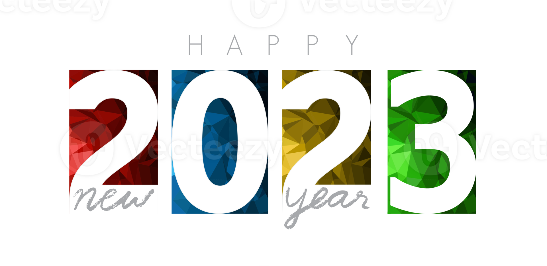 feliz año nuevo 2023, banner horizontal. plantilla de diseño de portada de folleto o calendario. portada del diario de negocios para el año 2023. el arte del corte de papel. png