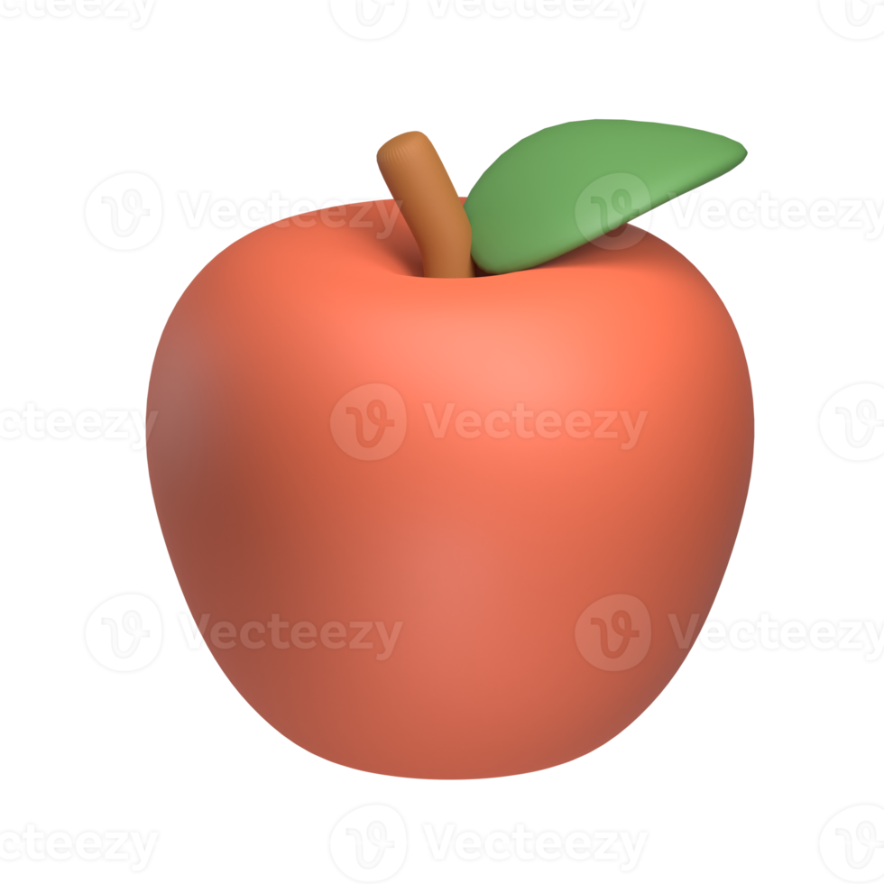 apple 3d icon png