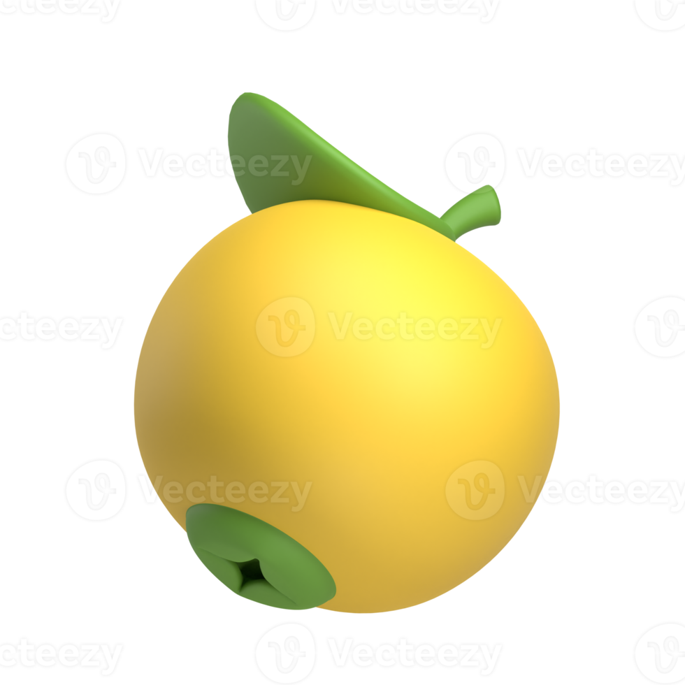 syzygium jambos fruit 3d icon png