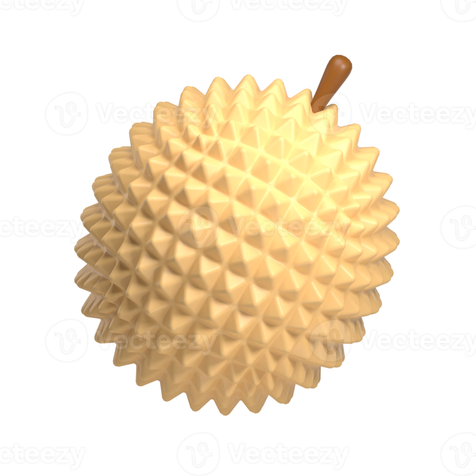 Durian fruit 3d icon png