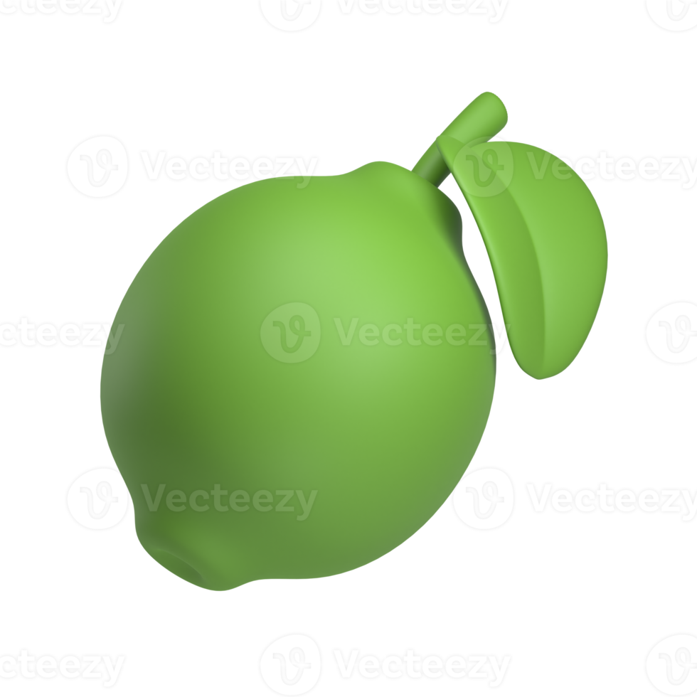 lime 3d icon png