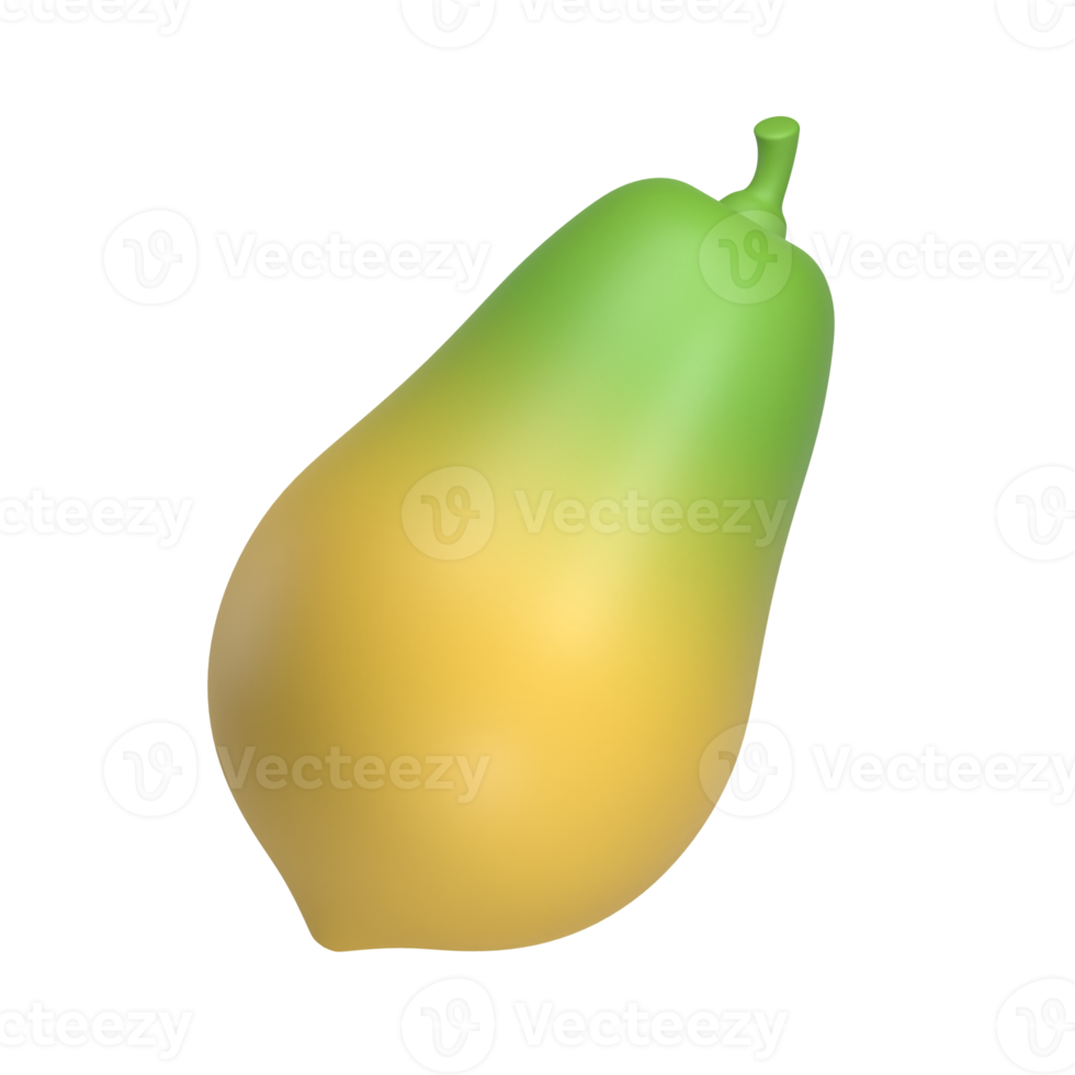 Papaya-Frucht 3D-Symbol png