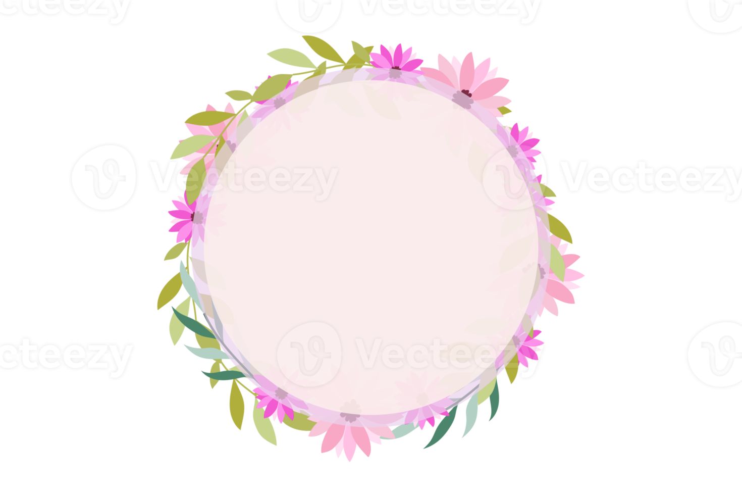 Flower Frame PNG, Floral Frame PNG