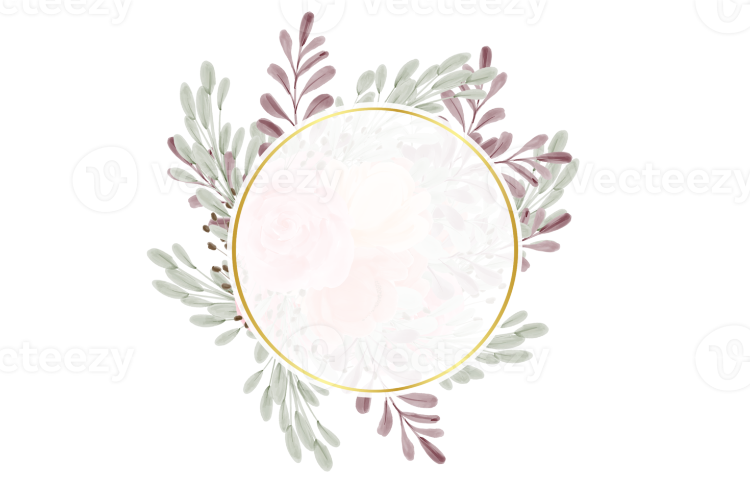 Flower Frame PNG, Floral Frame PNG