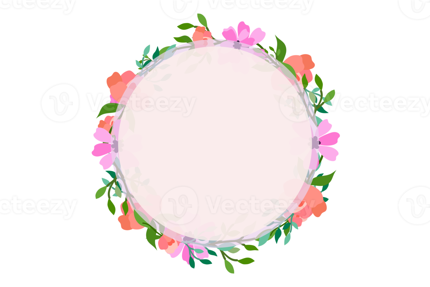 Flower Frame PNG, Floral Frame PNG