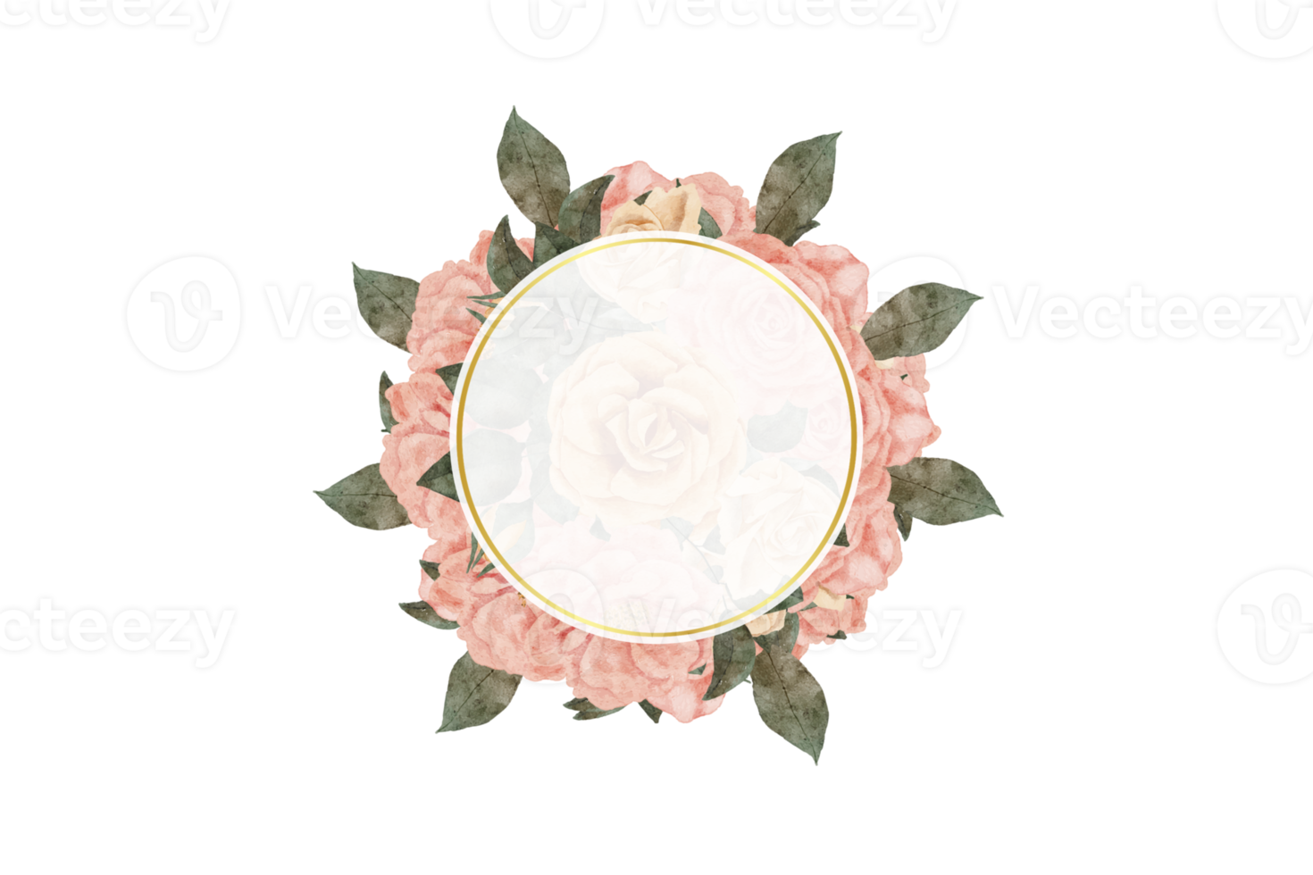 Flower Frame PNG, Floral Frame PNG