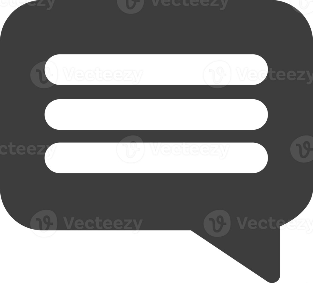 Message black icon, Social icon set. png