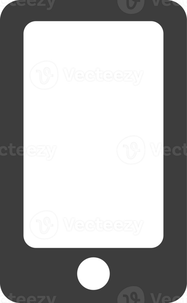 Mobile phone black icon, Social icon set. 15124159 PNG