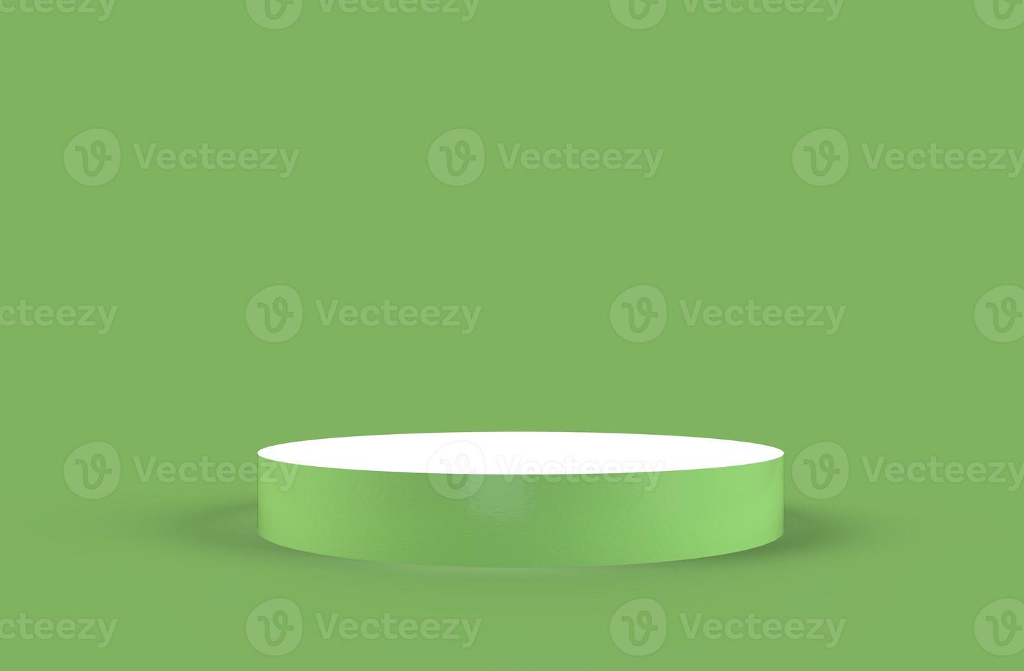 3D Realistic White podium display product. Minimalism abstract background. pedestal. photo