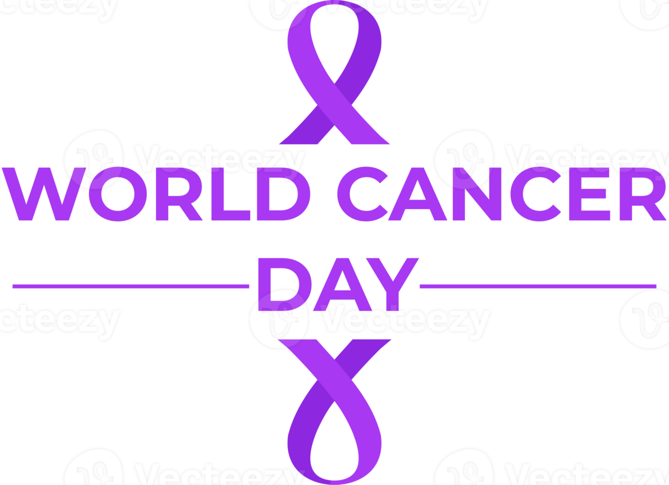 fita roxa do dia mundial do câncer png