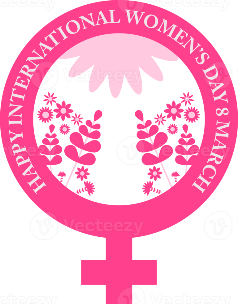 insignia del día internacional de la mujer png