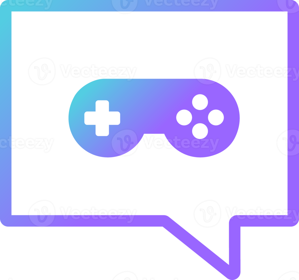 game chat modern gradient icon png