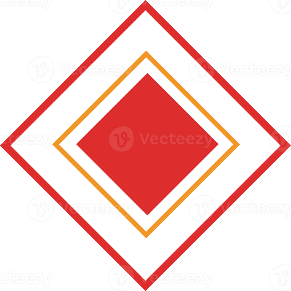 ornement de conception géométrique abstraite png