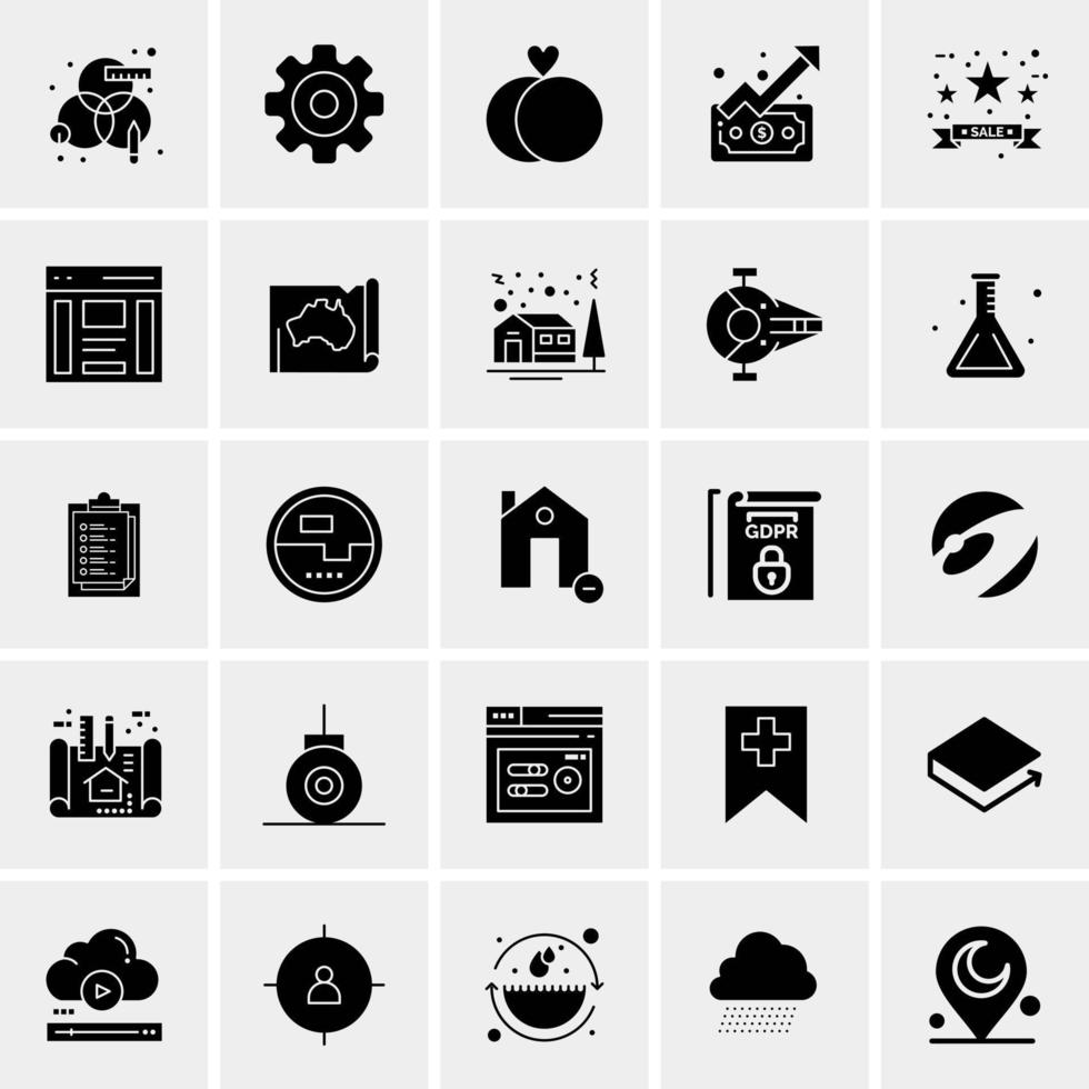 25 Universal Business Icons Vector Creative Icon Illustration to use in web and Mobile Related project