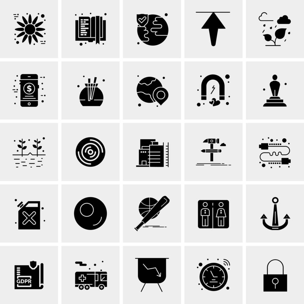 25 Universal Business Icons Vector Creative Icon Illustration to use in web and Mobile Related project