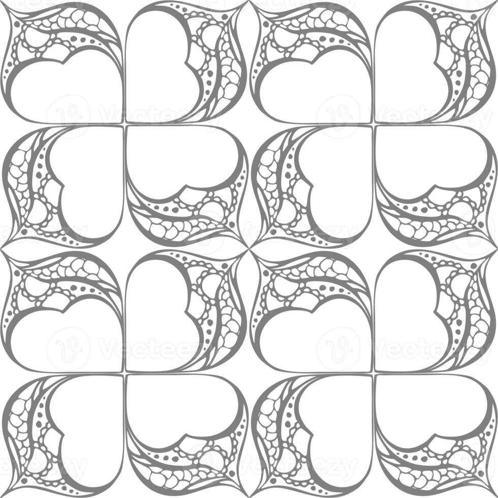 seamless graphic abstract tile pattern, gray geometric ornament on white background, texture, design photo