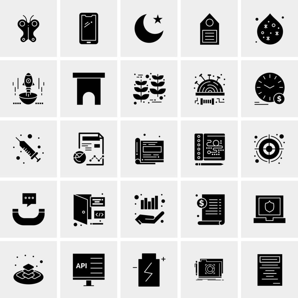 25 Universal Business Icons Vector Creative Icon Illustration to use in web and Mobile Related project