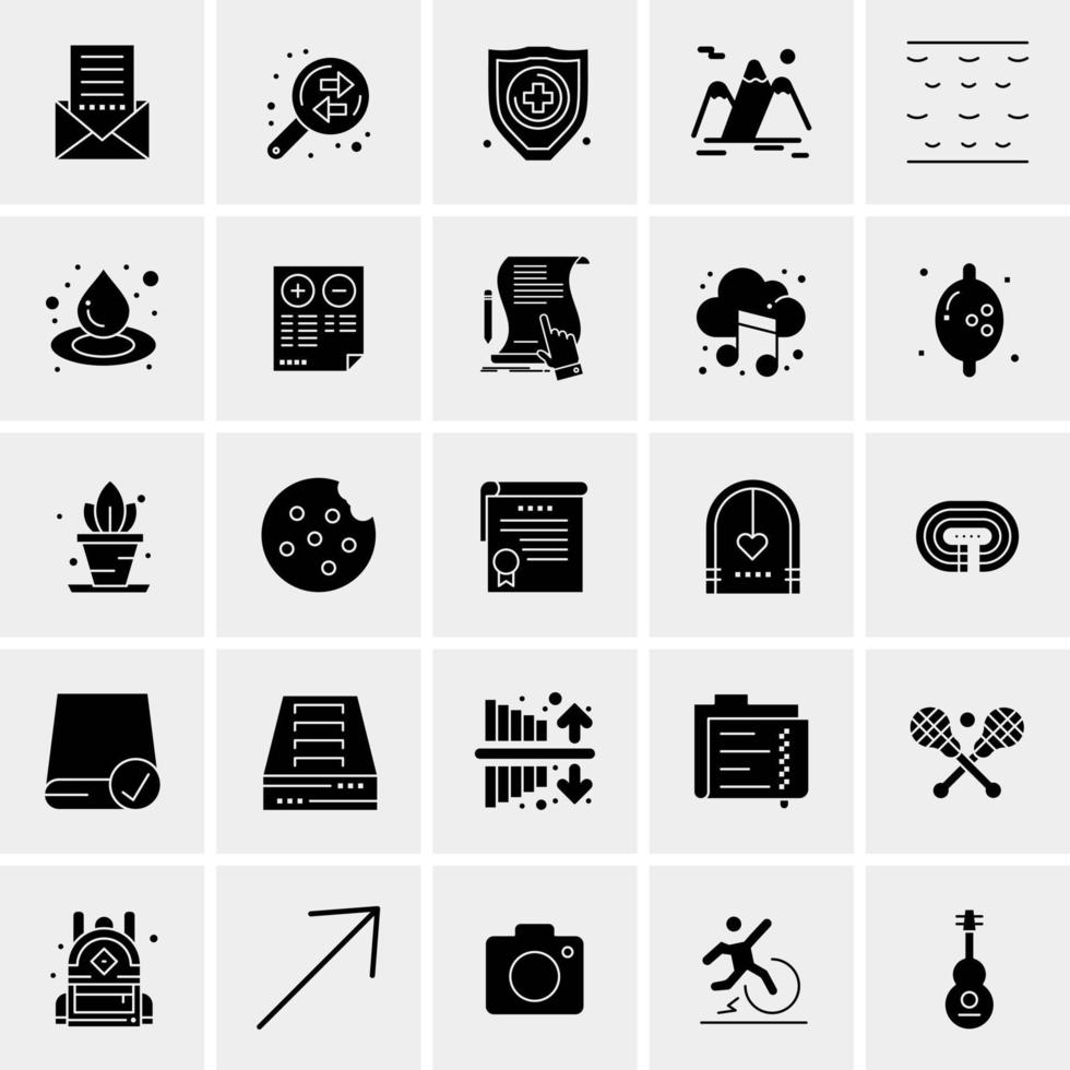 25 Universal Business Icons Vector Creative Icon Illustration to use in web and Mobile Related project