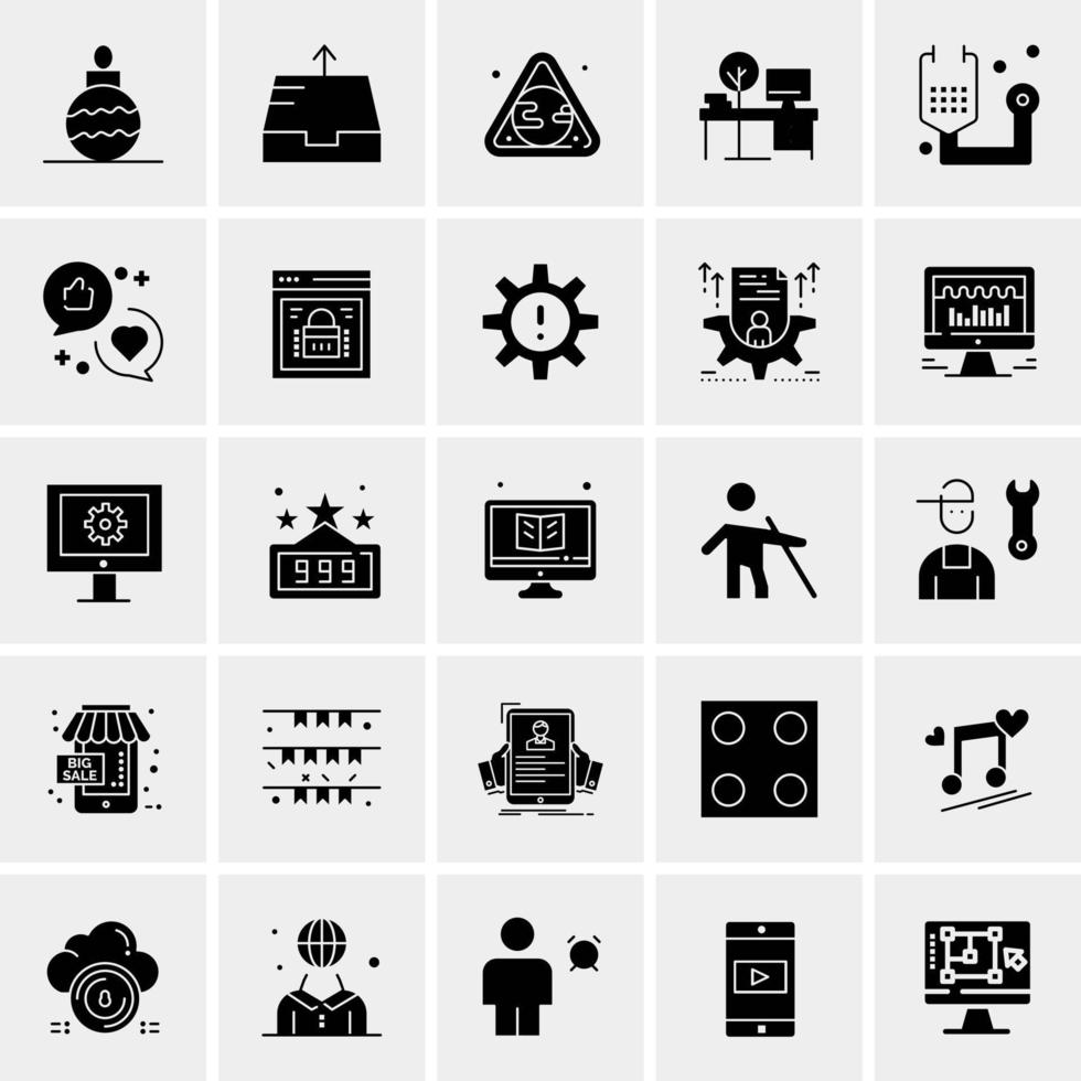 25 Universal Business Icons Vector Creative Icon Illustration to use in web and Mobile Related project