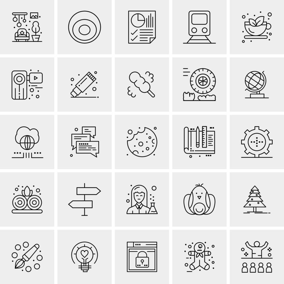 25 Universal Business Icons Vector Creative Icon Illustration to use in web and Mobile Related project