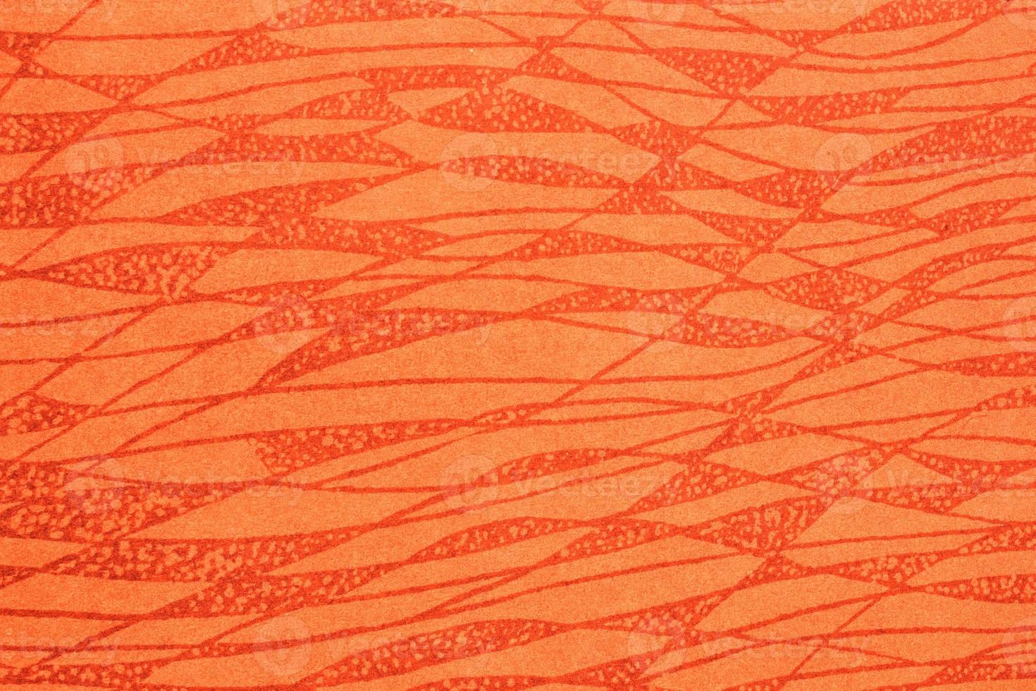 Abstract orange line ornament neurographic seamless backdrop. Psychological method changing subconscious. Relaxation for body, soul and brain. Mental health day concept. Neural connections technique photo