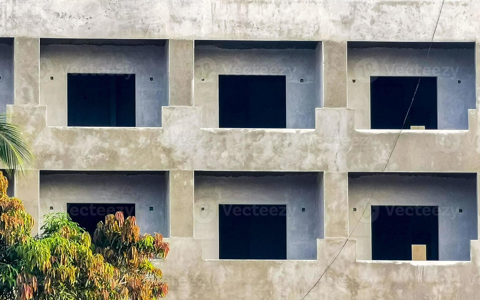 Huge gigantic construction stop building ruin in Puerto Escondido Mexico. photo