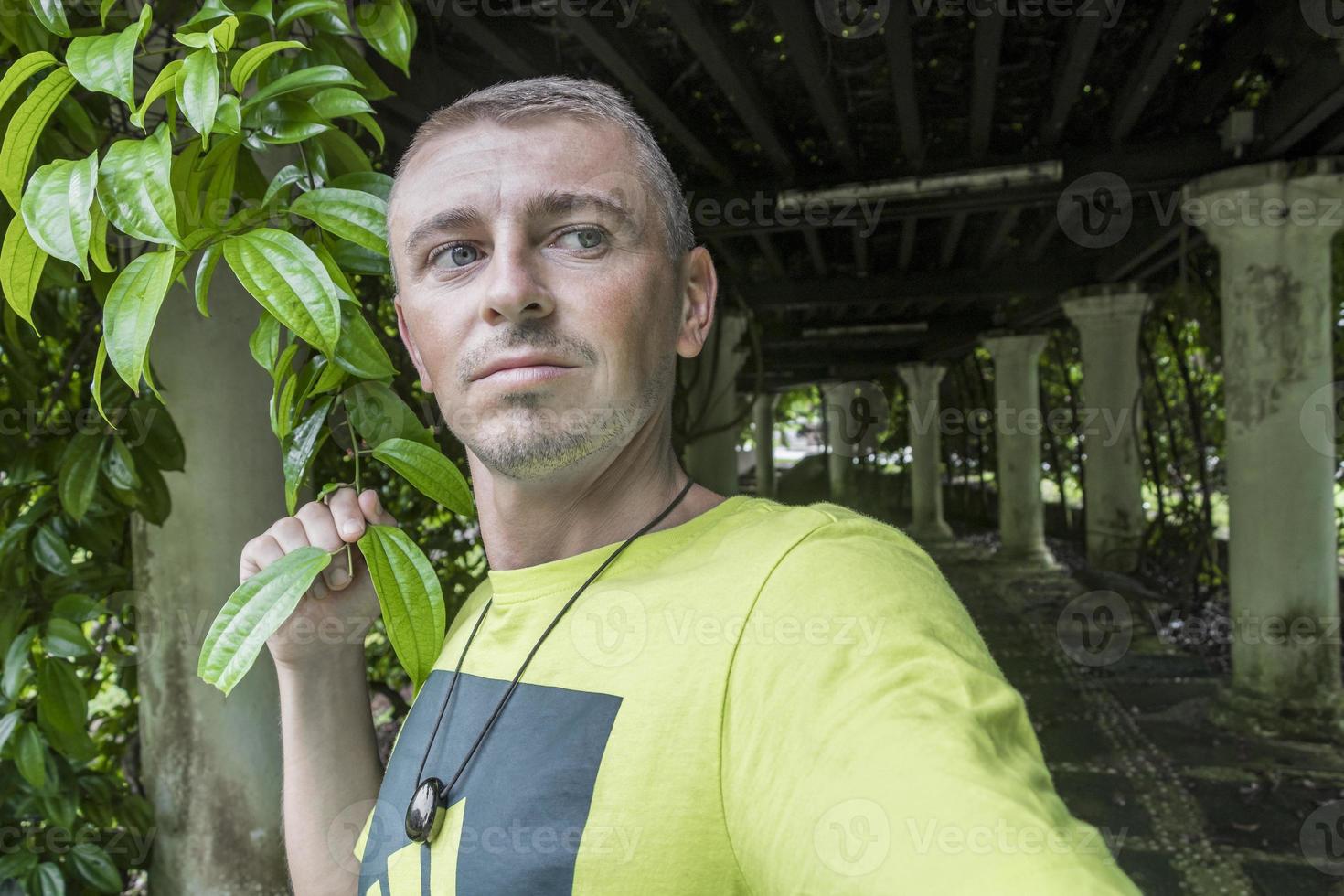 Traveler tourist in Perdana Botanical Gardens in Kuala Lumpur Malaysia. photo