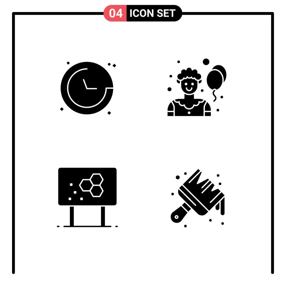 Universal Solid Glyphs Set for Web and Mobile Applications compass chemistry navigation joker pencil Editable Vector Design Elements