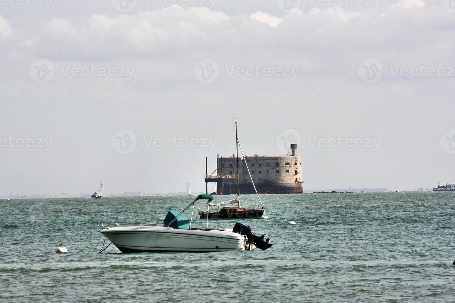 A view of Fort Boyard in France photo