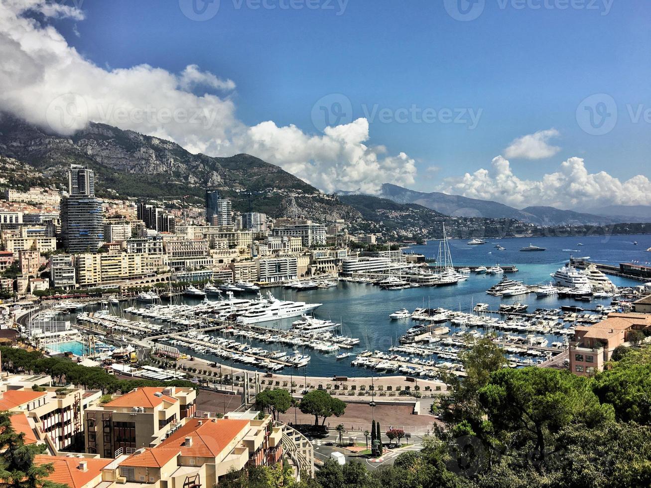 A view of Monaco Harbour in France photo