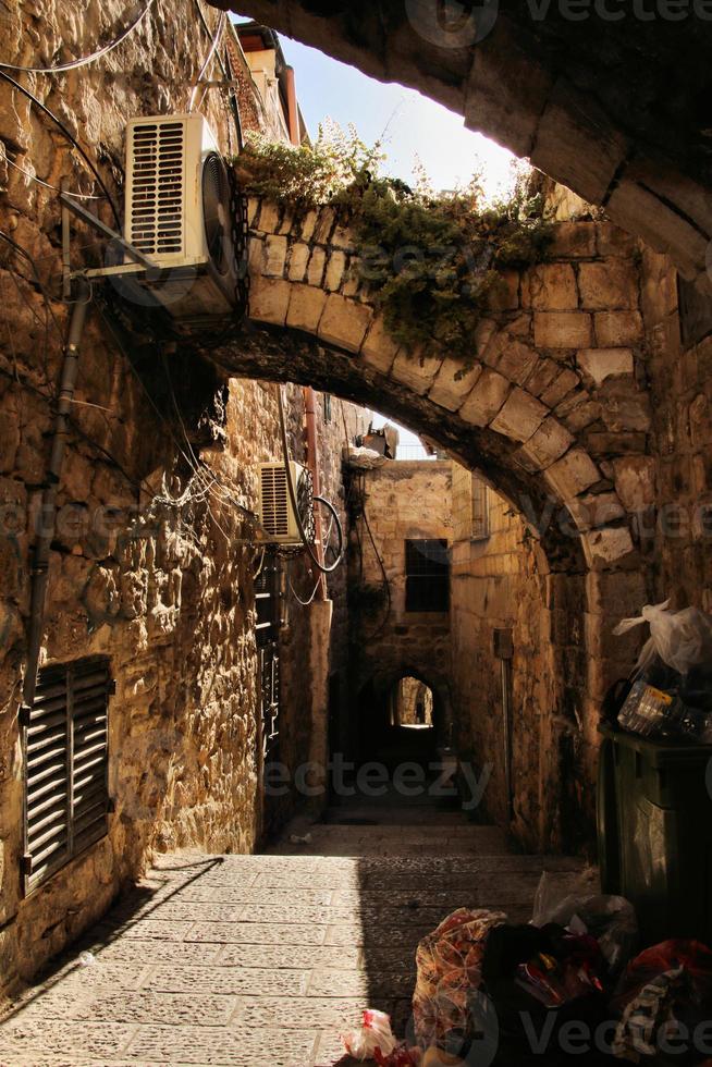 una vista de jerusalén en israel foto