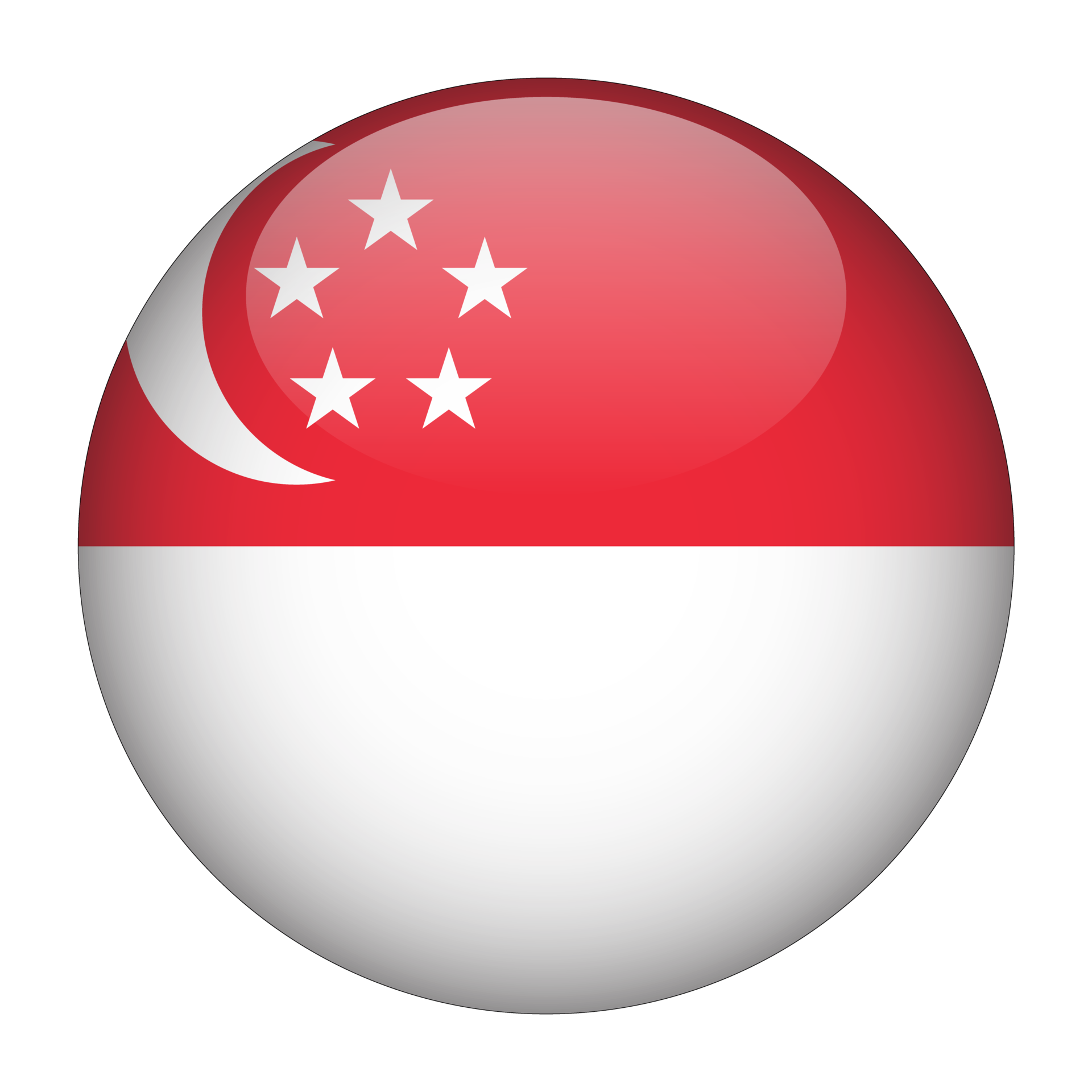 Singapur Bandera Redondeada 3d Con Fondo Transparente 15126611 PNG