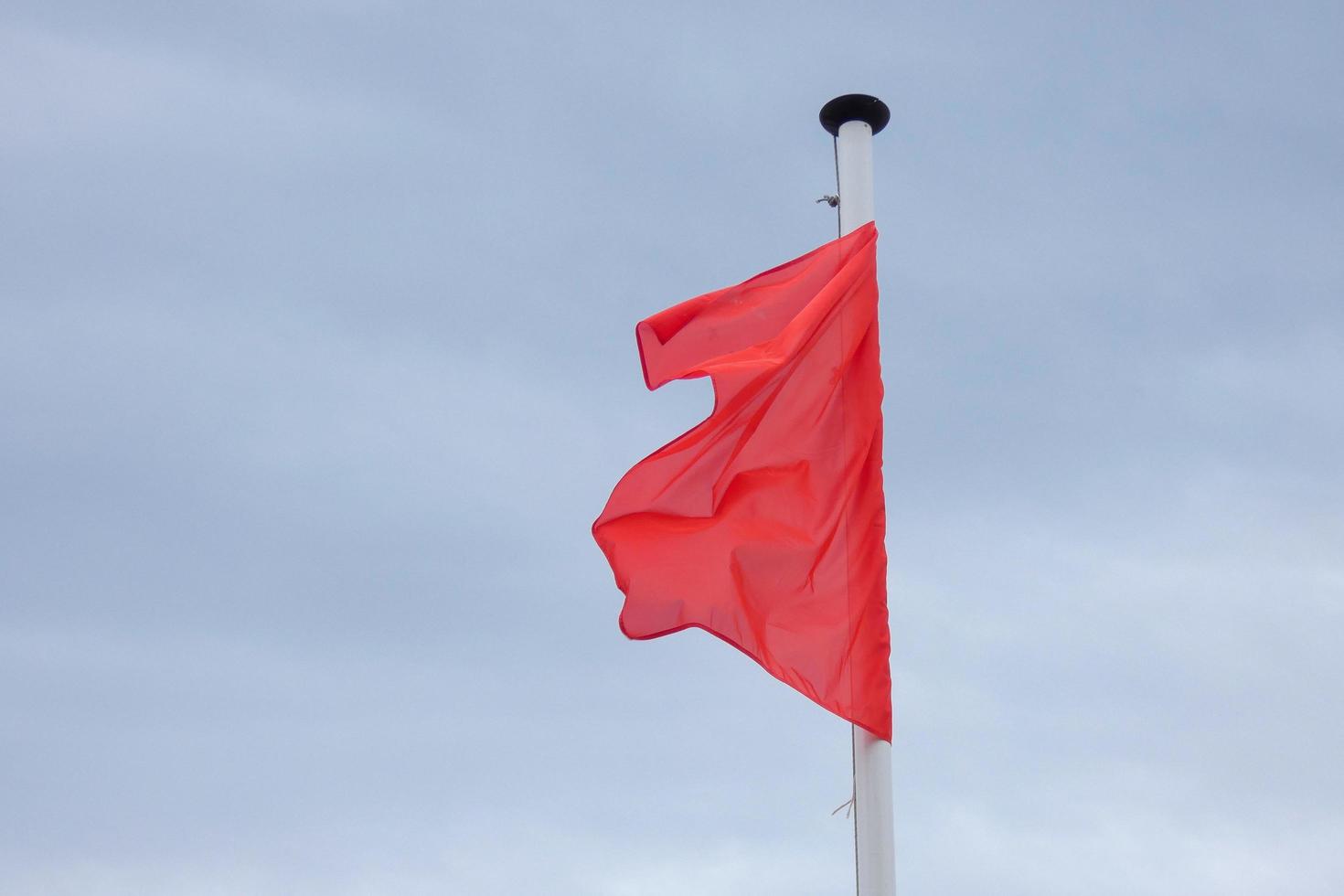 Flags fluttering in the wind photo