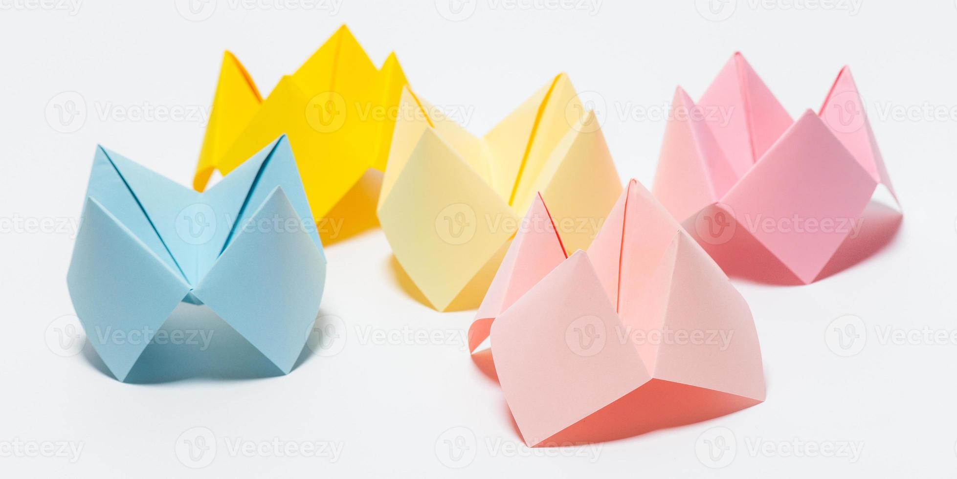 Multi colors paper fortune teller photo