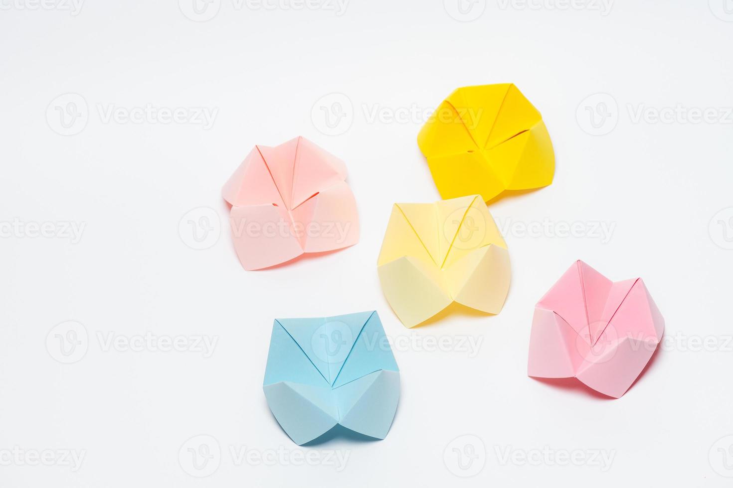 Multi colors paper fortune teller photo