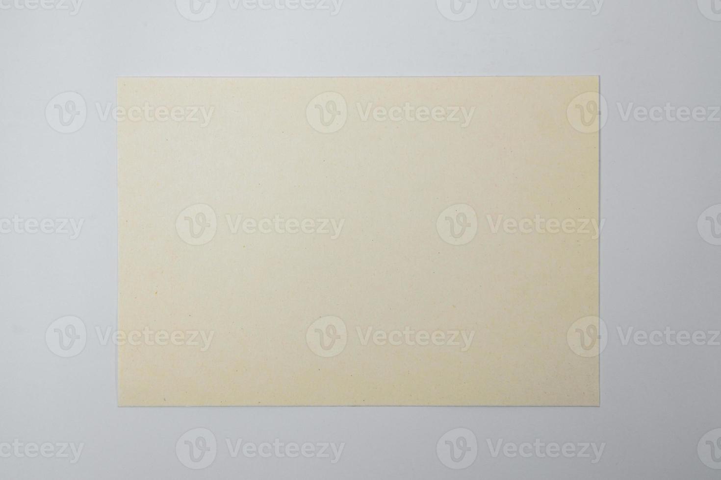 A5 paper greeting card mockup with white background photo