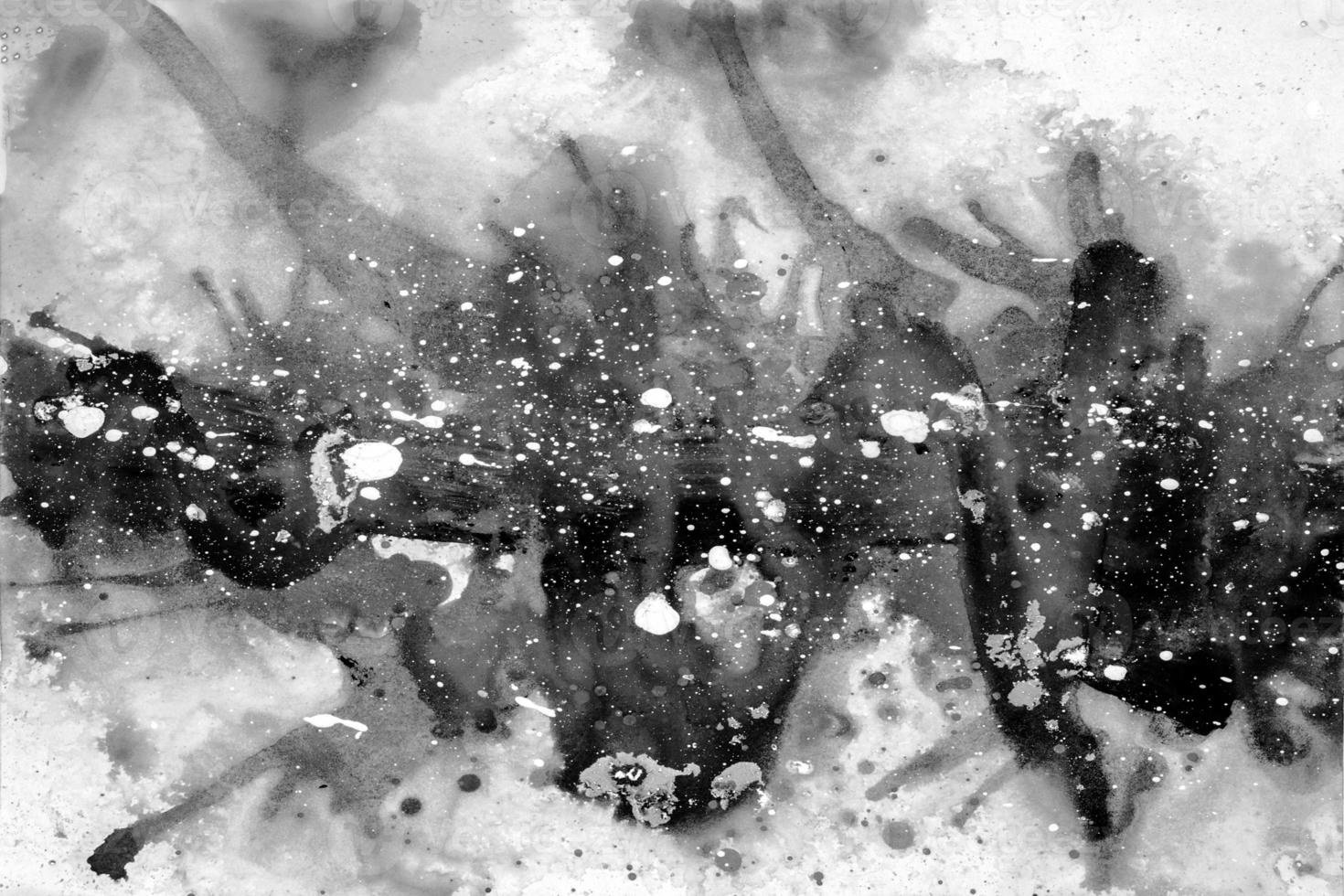 Black and white Hand painted Watercolor Backgrounds, Watercolor Splotches photo