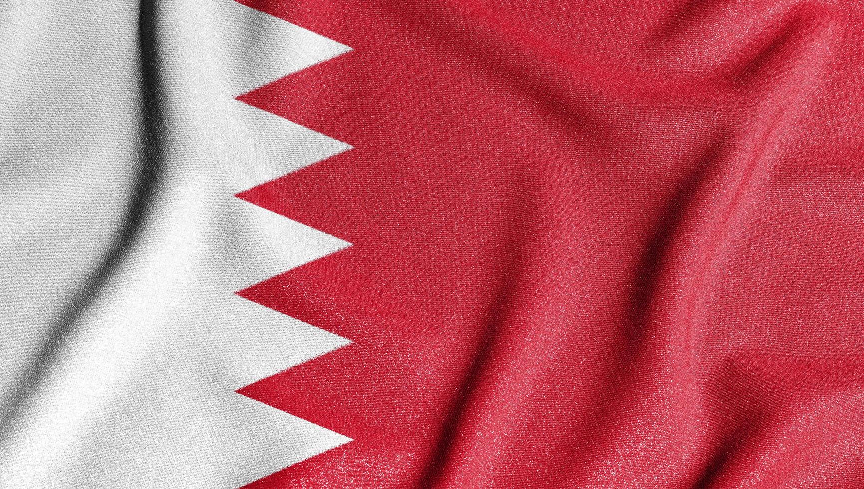 National flag of the bahrain. The main symbol of an independent country. Flag of bahrain. photo