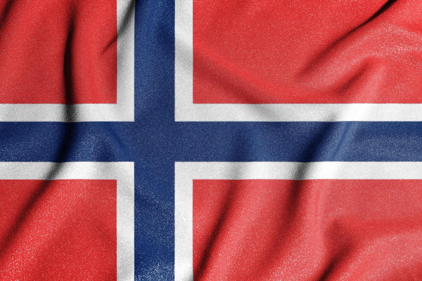 National flag of the norway, spitsbergen, bouvet. The main symbol of an independent country. Flag of norway, spitsbergen, bouvet. photo