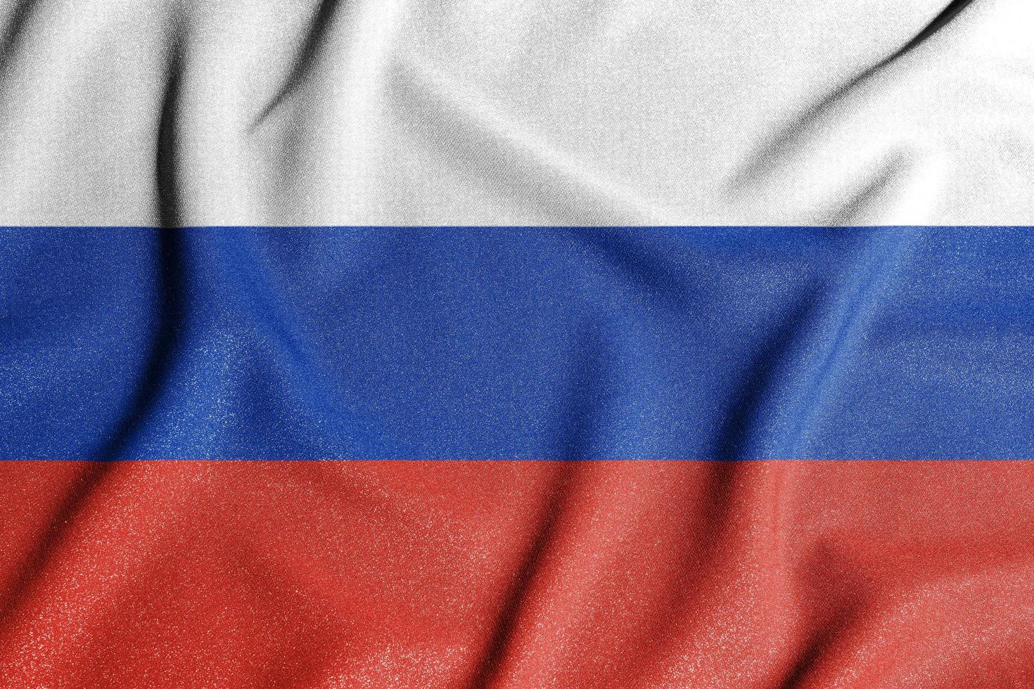 National flag of the Russian Federation. The main symbol of an independent country. photo