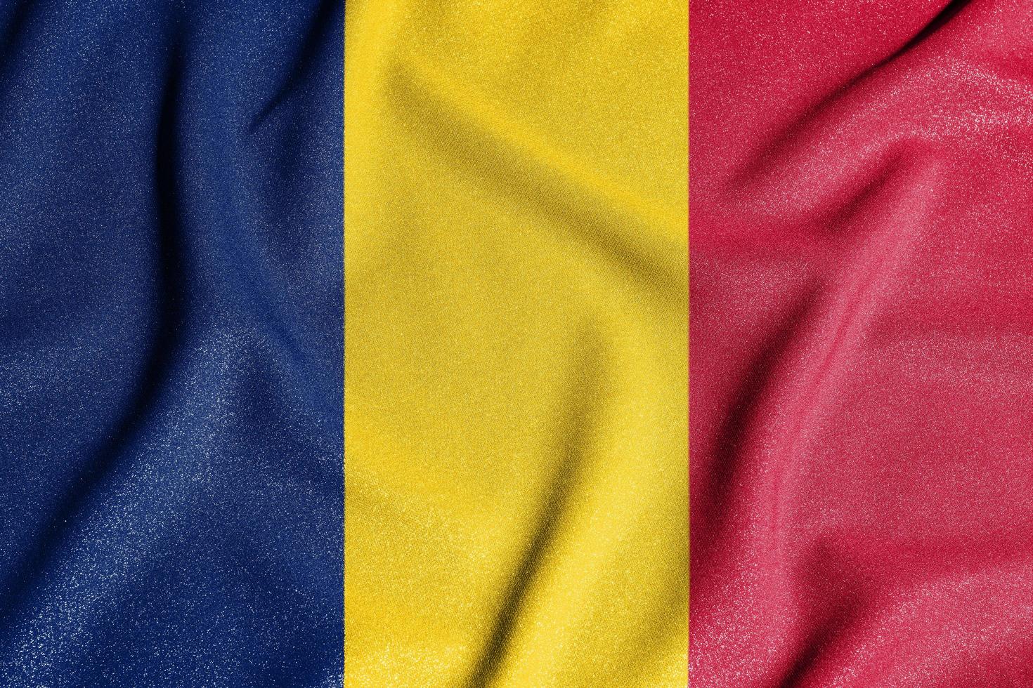National flag of the CHAD. The main symbol of an independent country. Flag of CHAD. An attribute of the large size of a democratic state. photo